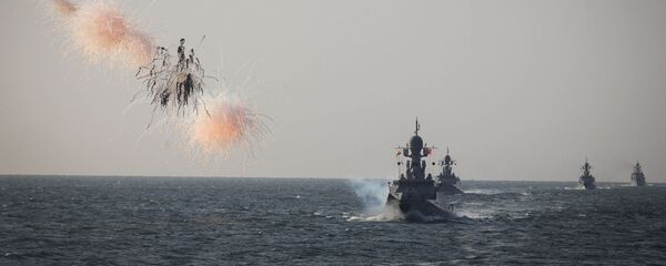 مناورات عسكرية بحرية لقوات أسطول بحر قزوين، روسيا - سبوتنيك عربي