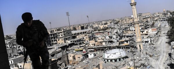 القوات الديموقراطية السورية في الرقة، سوريا 17 أكتوبر/ تشرين الأول 2017 - سبوتنيك عربي