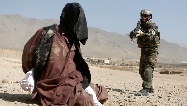 تدريبات عسكرية للجيش الوطني الأفغاني في كابول، أفغانستان 17 أكتوبر/ تشرين الأول 2017 - سبوتنيك عربي