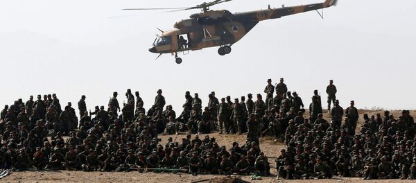 تدريبات عسكرية للجيش الوطني الأفغاني في كابول، أفغانستان 17 أكتوبر/ تشرين الأول 2017 - سبوتنيك عربي