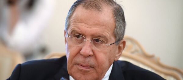 وزير الخارجية الروسي سيرغي لافروف خلال لقائه مع نظير ه العراقي في موسكو، 23 أكتوبر 2017 - سبوتنيك عربي