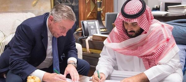 محمد بن سلمان في مشروع نيوم محمد بن سلمان في مشروع نيوم - سبوتنيك عربي