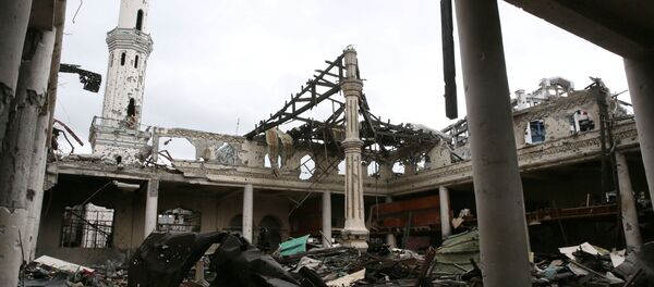 آثار الدمار في مدينة مراوي، بعد معارك شرسة ضد إرهابيي تنظيم داعش، الفلبين 25 أكتوبر/ تشرين الأول 2017 - سبوتنيك عربي