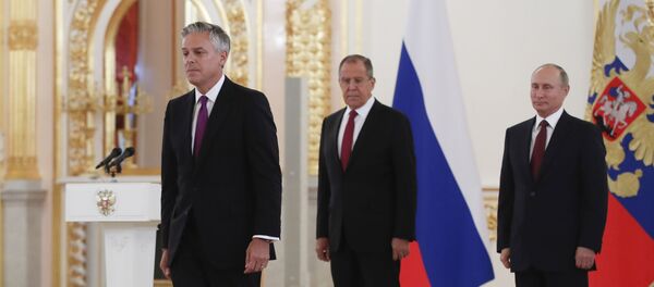 جون هانتسمان بعد اعتماده سفيرا في موسكو - سبوتنيك عربي