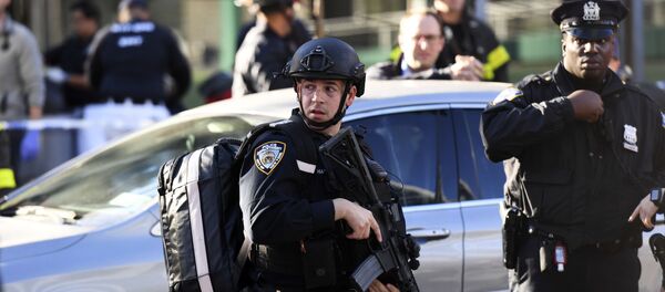 هجوم مانهاتن، نيويورك، الولايات المتحدة الأمريكية 31 أكتوبر/ تشرين الأول 2017 - سبوتنيك عربي