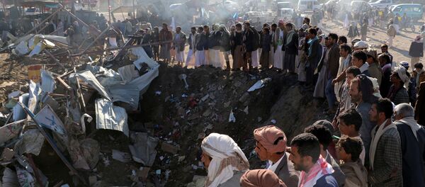 الضربات الجوية لقوات التحالف في صعدة، اليمن 1 نوفمبر/ تشرين الثاني 2017 الضربات الجوية لقوات التحالف في صعدة، اليمن 1 نوفمبر/ تشرين الثاني 2017 - سبوتنيك عربي
