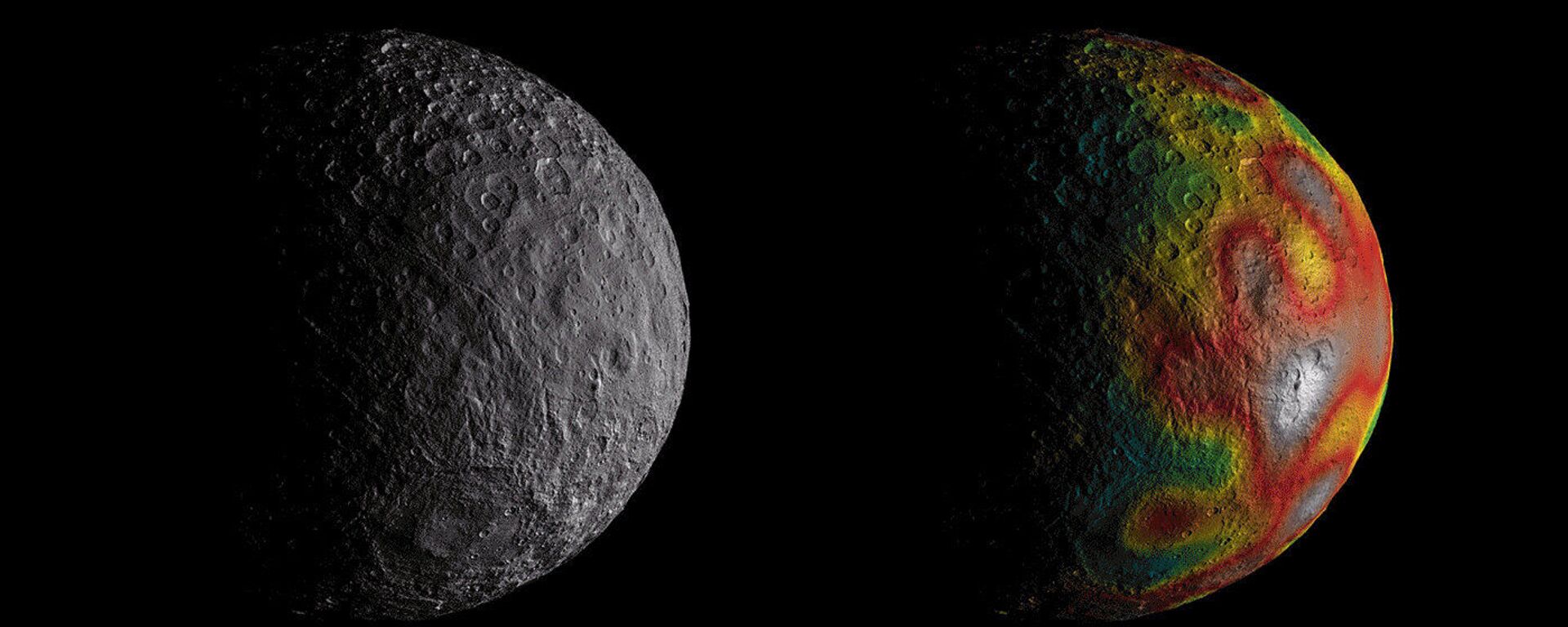 آثار لمحيط تحت الأرض وجدت على سطح كوكيب صغير سيريس (أو قيرس) بواسطة مركبة فضائية داون - سبوتنيك عربي, 1920, 02.02.2022