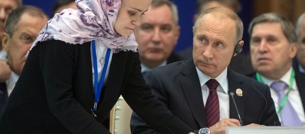 رئيس روسيا فلاديمير بوتين و رئيس أذربيجان إلهام علييف ورئيس إيران حسن روحاني في طهران، إيران 1 نوفمبر/ تشرين الثاني 2017 - سبوتنيك عربي