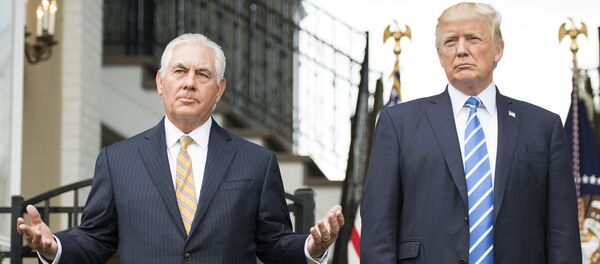 ترامب وتيلرسون - سبوتنيك عربي