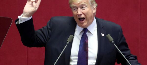 زيارة عمل إلى آسيا - الرئيس دونالد ترامب في سيئول، كوريا الجنوبية 8 نوفمبر/ تشرين الثاني 2017 - سبوتنيك عربي