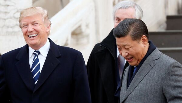 زيارة عمل إلى آسيا - الرئيس دونالد ترامب في بكين،  الصين 8 نوفمبر/ تشرين الثاني 2017 - سبوتنيك عربي