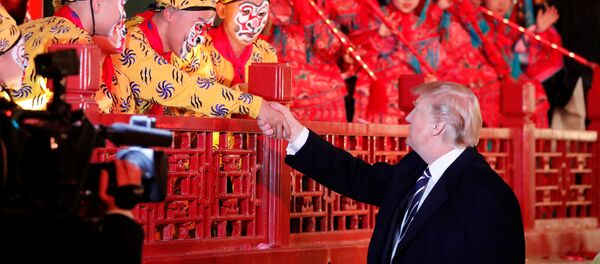 زيارة عمل إلى آسيا - الرئيس دونالد ترامب في بكين،  الصين 8 نوفمبر/ تشرين الثاني 2017 - سبوتنيك عربي