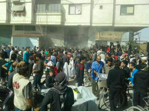 تجمع المدنيين في الغوطة الشرقية - سبوتنيك عربي