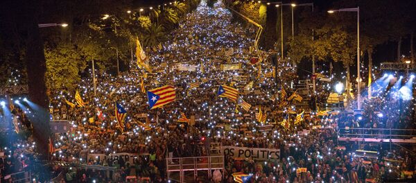 مظاهرات برشلونة - سبوتنيك عربي