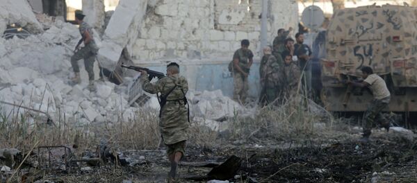 عناصر الجيش الوطني الليبي خلال مواجهة إرهابيي تنظيم داعش في بنغازي، ليبيا 9 نوفمبر/ تشرين الثاني 2017 - سبوتنيك عربي