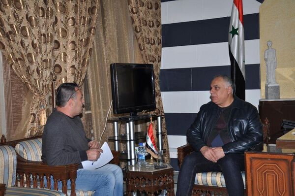 محافظ حمص ومراسل سبوتنيك - سبوتنيك عربي