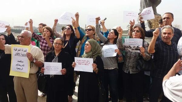 بالصور ..ثورة مدوية للنساء في العراق   - سبوتنيك عربي