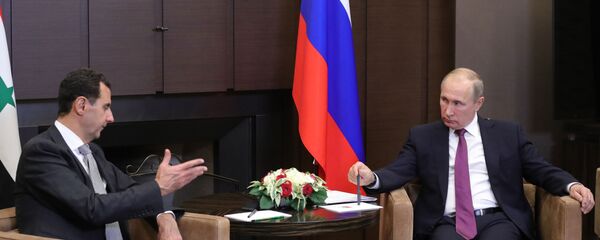 الرئيس الروسي فلاديمير بوتين و الرئيس السوري بشار الأسد - سبوتنيك عربي