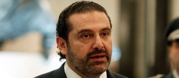 رئيس الوزراء اللبناني سعد الحريري خلال إلقاء كلنته في القصر الرئاسي في بعبدا، لبنان 22 نوفمبر/ تشرين الثاني 2017 - سبوتنيك عربي