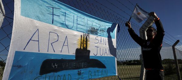 البحث عن الغواصة الأرجنتينية سان خوان التي فقد الاتصال بها في 20 نوفمبر/ تشرين الثاني 2017 - سبوتنيك عربي