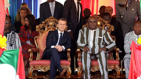 ماكرون ورئيس بوركينا فاسو - سبوتنيك عربي
