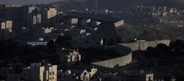 بلدة أبو ديس، الجدار الفاصل، الضفة الغربية، 4 ديسمبر/ كانون الأول 2017 - سبوتنيك عربي