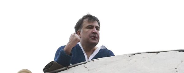 القبض على الرئيس الجورجي السابق ميخائيل ساكاشفيلي في كييف، أوكرانيا 5 ديسمبر/ كانون الثاني 2017 القبض على الرئيس الجورجي السابق ميخائيل ساكاشفيلي في كييف، أوكرانيا 5 ديسمبر/ كانون الثاني 2017 - سبوتنيك عربي