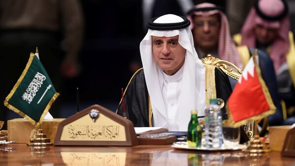 وزير الخارجية السعودية عادل الجبير في القمة الخليجية، الكويت 5 ديسمبر/ كانون الأول 2017 - سبوتنيك عربي