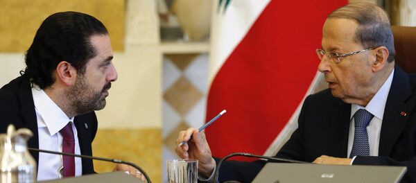 عون والحريري في اجتماع بعبدا عون والحريري في اجتماع بعبدا - سبوتنيك عربي