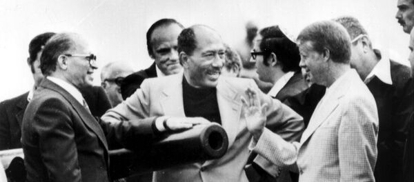 السادات وبيجن وكارتر - سبوتنيك عربي