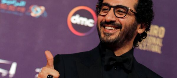 الممثل المصري أحمد حلمي، خلال مهرجان القاهرة السينمائي الـ 39، مصر 21 نوفمبر/ كانون الأول 2017 - سبوتنيك عربي