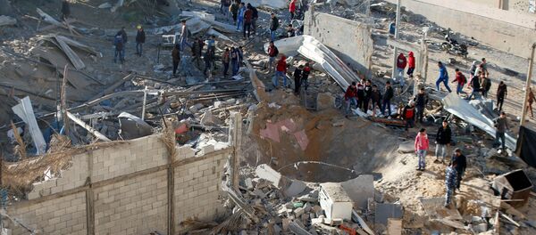 قصف قطاع غزة - سبوتنيك عربي