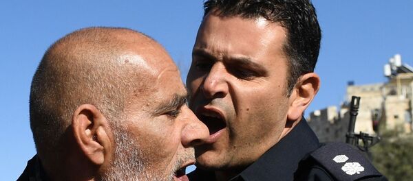 مظاهرات و احتجاجات في القدس، ديسمبر/ كانون الأول 2017 - سبوتنيك عربي