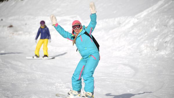 التزلج على الثلج في روسيا - سبوتنيك عربي