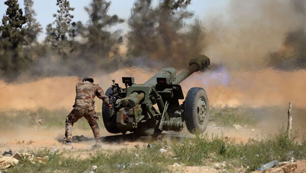 الجيش السوري في مكافحة الإرهاب عبر مدفه هاوتزر - سبوتنيك عربي