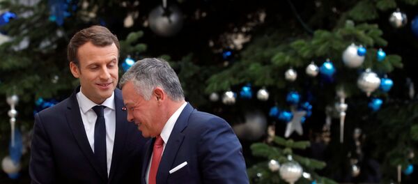 ماكرون وعبد الله الثاني - سبوتنيك عربي