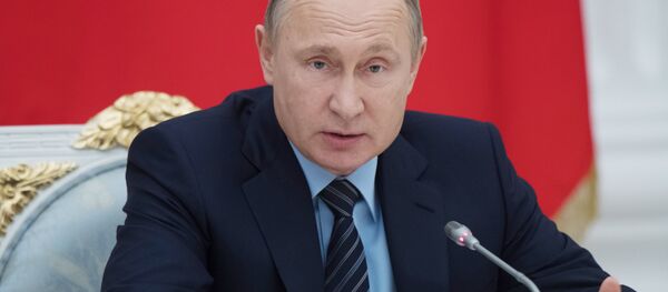 الرئيس الروسي فلاديمير بوتين، 21 ديسمبر/ كانون الأول 2017 - سبوتنيك عربي