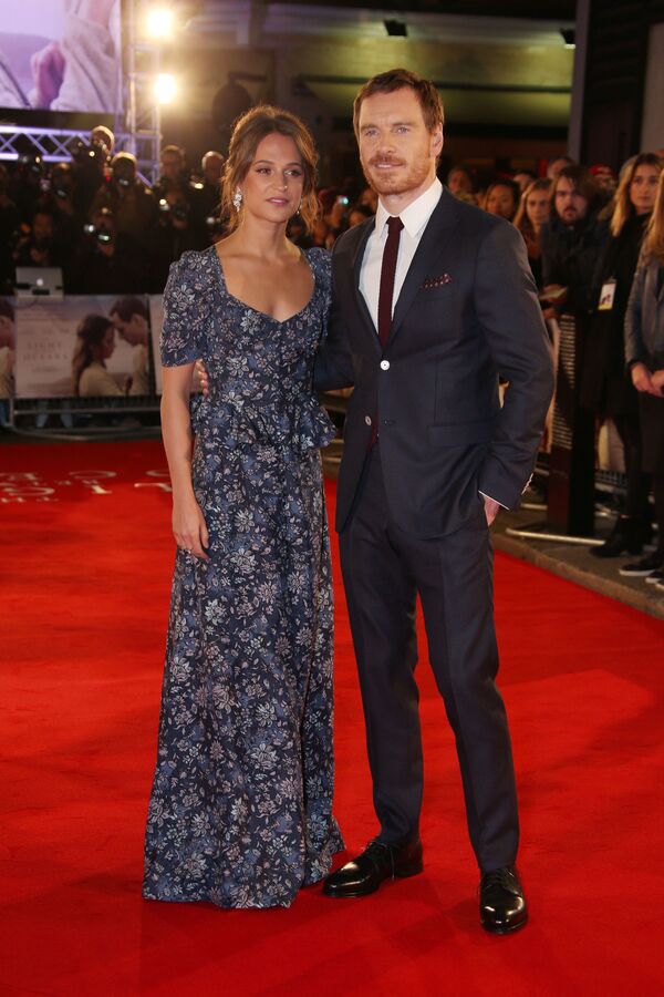 الممثل مايكل فاسبندر وأالممثلة ليسيا فيكاندير الممثل مايكل فاسبندر وأالممثلة ليسيا فيكاندير - سبوتنيك عربي