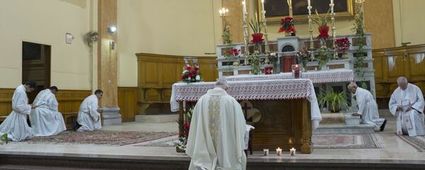 احتفالات بعيد الميلاد المجيد في كنيسة الفرنسيسكان في القاهرة، مصر 24 ديسمبر/ كانون الأول 2017 احتفالات بعيد الميلاد المجيد في كنيسة الفرنسيسكان في القاهرة، مصر 24 ديسمبر/ كانون الأول 2017 - سبوتنيك عربي