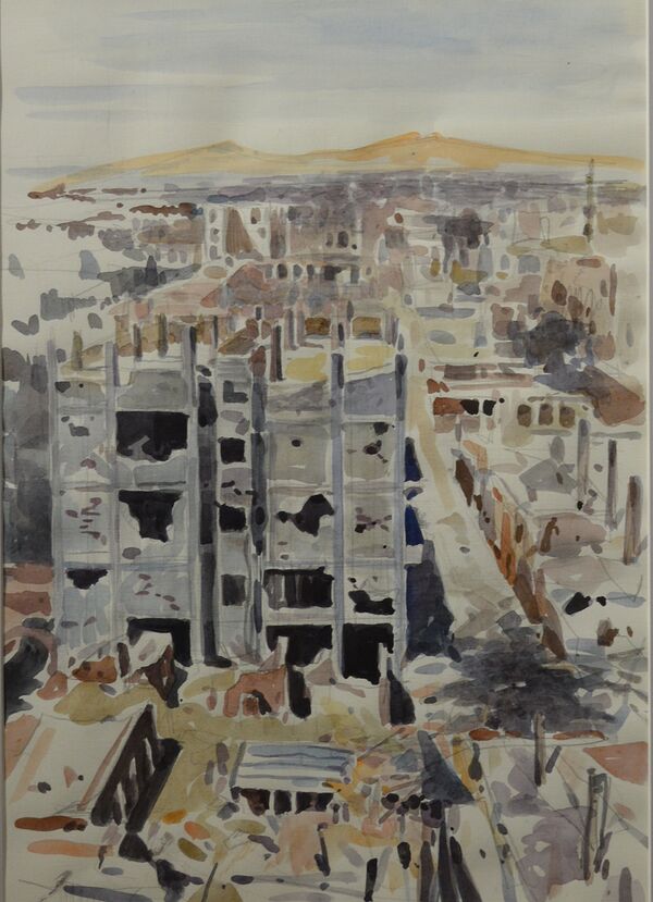 الرسام الروسي والأكاديمي في الأكاديمية الروسية للفنون والفنان الشعبي الروسي فاسيلي نيستيرينكو  - سبوتنيك عربي