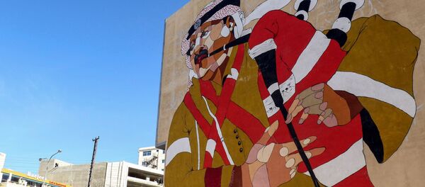 رسم غرافيتي في شوارع عمان، روسيا 18 ديسمبر/ كانون الأول 2017 - سبوتنيك عربي
