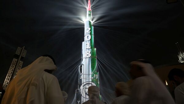 برج خليفة يستقبل 2018 - سبوتنيك عربي