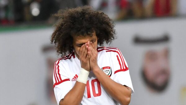 لاعب المنتخب الإماراتي عمر عبد الرحمن (عموري) في نهائي خليجي 23 - سبوتنيك عربي