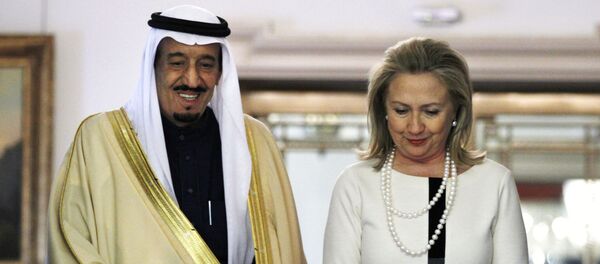 هيلاري كلينتون مع الملك سلمان - سبوتنيك عربي