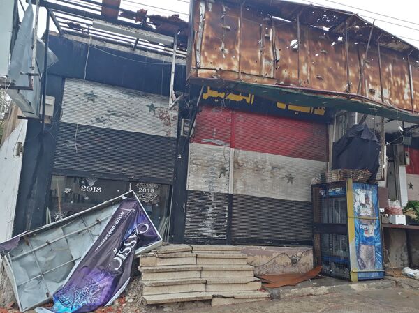 القذائف على ضاحية الأسد  - سبوتنيك عربي