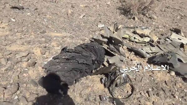 حطام الطائرة السعودية التي سقطت في اليمن حطام الطائرة السعودية التي سقطت في اليمن - سبوتنيك عربي