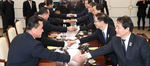 المحادثات بين كوريا الجنوبية والشمالية، 9يناير/كانون الثاني 2018 - سبوتنيك عربي