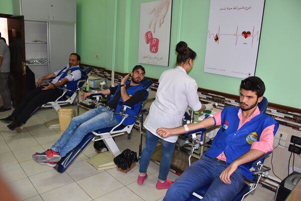 حملات التبرع بالدم، شبيبة الثورة السورية - سبوتنيك عربي