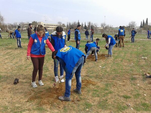 حملات تشجير نظمها شبيبة الثورة السورية - سبوتنيك عربي