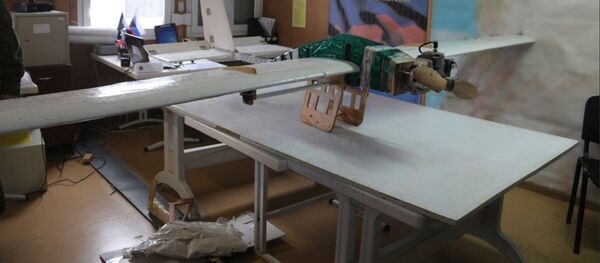 صورة للطائرة بدون طيار التي حاولت استهداف قاعدة الحميميم - سبوتنيك عربي